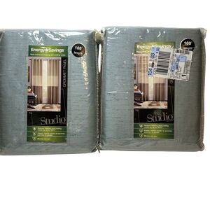 JCP Home Trio Studio Energy Saving Grommet Top Drapery Panels Brushwood Set of 2